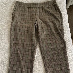 ONE5ONE Brown Plaid Pants